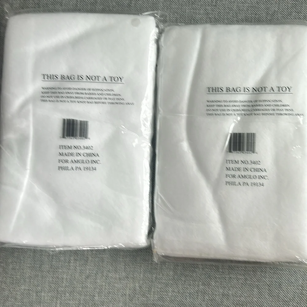 Set of two packages Amglo Snow Cover Tree Snow Skirt Mantel Decor  NEW